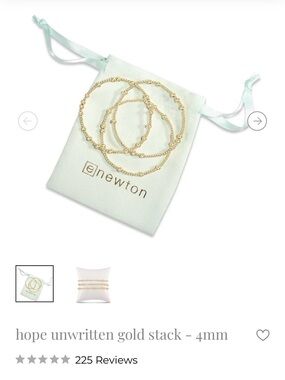 eNewton Hope Unwritten Gold Stack 4mm